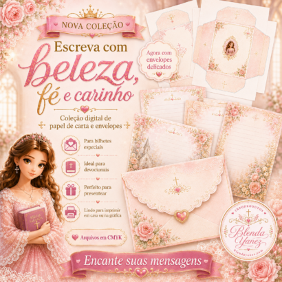 Papel de Carta Princesas Cristãs